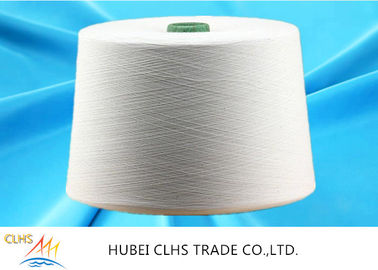Semi - Dull Polyester Ring Spun Yarn  , Optical White 40S Polyester Twisted Yarn
