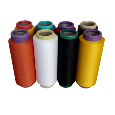 150D/48F Dope tinto Balck bianco grezzo DTY 100% filato di poliestere per calze a maglia