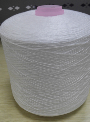 Alta tenacità 20/2 20/3 Bianco grezzo 100% poliestere filato per cucire jeans