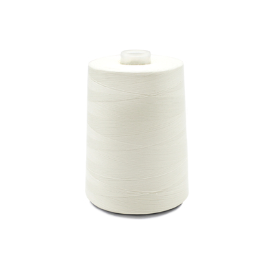 Filato di cucitura in poliestere bianco grezzo 100 spun 50 / 2 Alta tenacia AAA