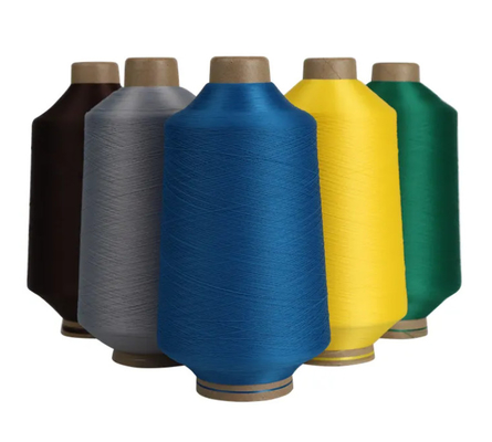 Colori Nero Bianco Blu Rosso Marrone 100% Filati di poliesteri Dty Filati di poliesteri
