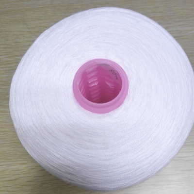 Filati bianchi grezzi Coni di plastica coloranti 100% poliestere Ring Spun Yarn