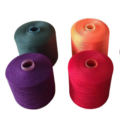 Di alta qualità 40/2, 60/2 colori tinti 100% poliestere anello filato spunto per filo da cucire