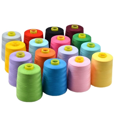 Filati di cucitura multicolori Filati di cucitura in poliestere Filati di poliestere all'ingrosso per abbigliamento