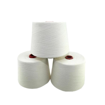 60/2 di filato crudo luminoso 100% del poliestere di bianco sul cono di carta