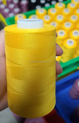 40s/2 Nero Bianco Rosso Multicolore 100% Poliestere filo da cucire 3000Y 5000Y 10000 Yards