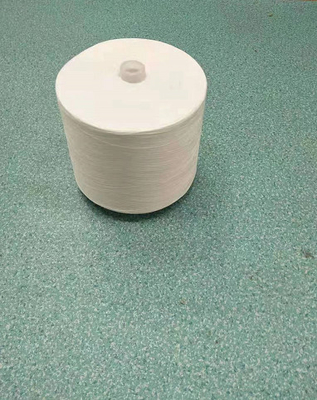 60/2 di filato crudo luminoso 100% del poliestere di bianco sul cono di carta