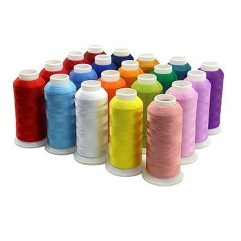 Filati di cucitura tinti colorati Poliestere 402 Filati di cucitura in stock
