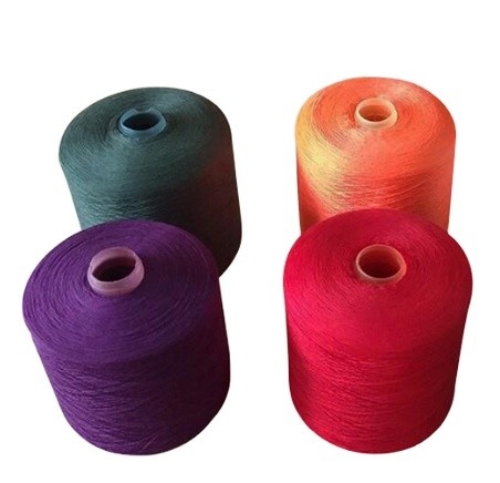 Fabbrica 40s/2 302 402 100% poliestere filato spunto tubo tinto bianco grezzo per filo da cucire